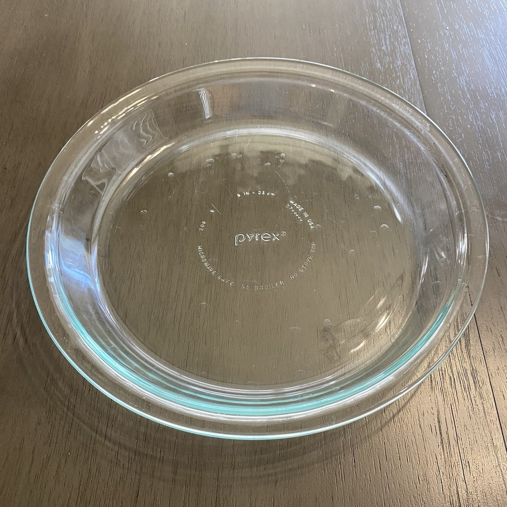 Vintage Pyrex‎ #209 Glass Pie Plate Baking Dish Pan 9 inch Clear